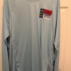 Light Blue Long Sleeve Shirt with NC Graphic
